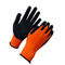 High visible orange nylon spandex sandy nitrile coated gloves HNN690