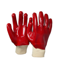 Red PVC gloves HPV922 