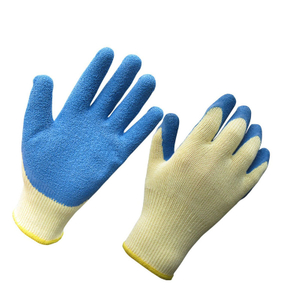 latex coated gloves with 10 gauge 