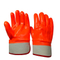 Fluorescent orange winter PVC gloves HPV935 