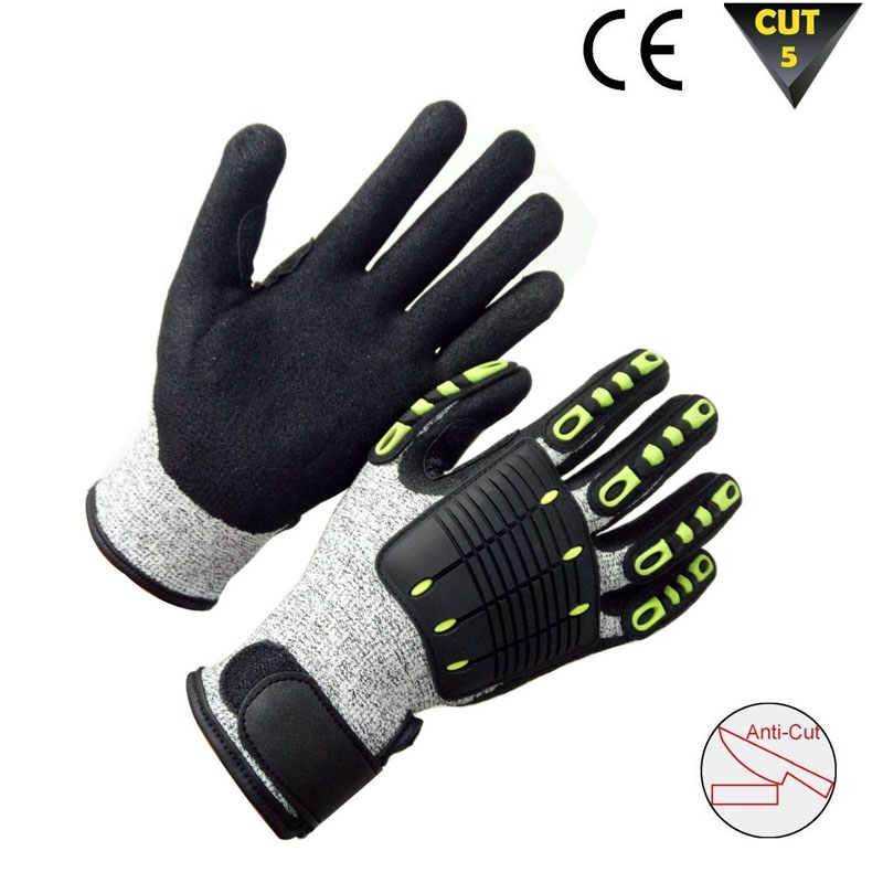 Cut resistant and anti vibration glove